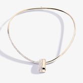 DEMI PAVE' TEGOLA NECKLACE